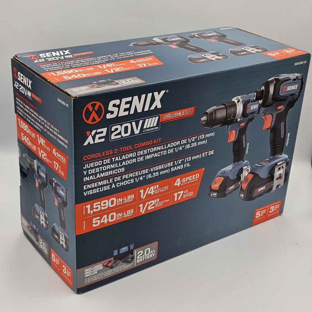 Senix 20V Cordless 2-Tool Combo Kit